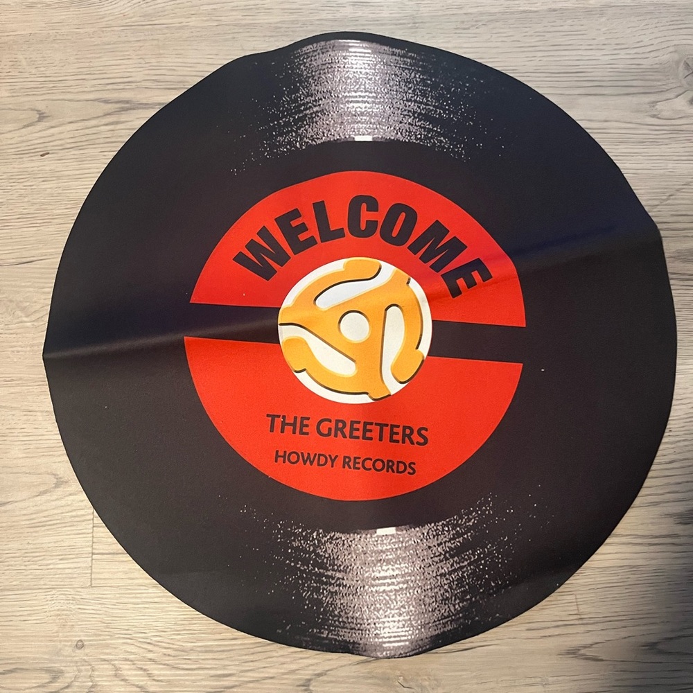 Vintage Style Record Floor Mat